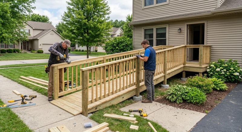 Handicap Ramp Construction in Wilmington, NC