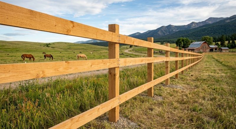 Rail Fence Installation in Roseville, CA